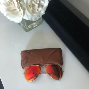 Ray Ban Orange Flash Aviators